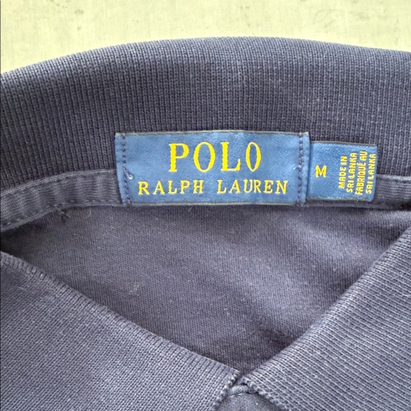 EUC soft touch Polo by Ralph Lauren Men's M Navy Blue Polo Shirt - Picture 2 of 6